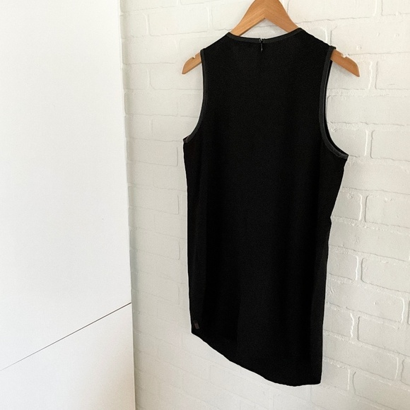 RUDSAK Leather Fringe Micro Dress Moto Biker Black Statement Sz M - Picture 7 of 16